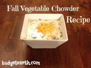 fall vegetable chowder recipe