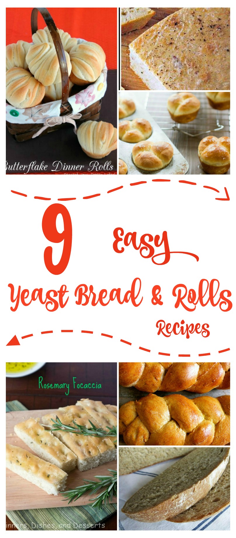 Are you considering learning how to make your own bread? Here are 9 easy yeast bread & rolls recipes that are perfect for beginners! 