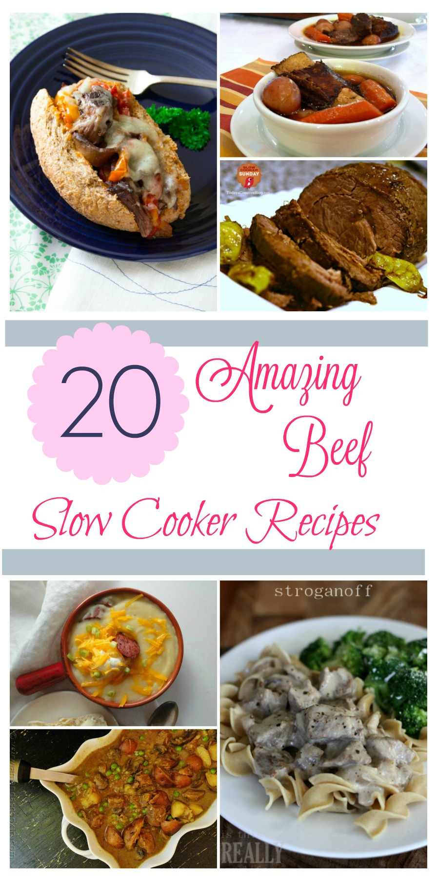 Looking for delicious beef recipes for your slow cooker? Check out these 20 Amazing Beef Slow Cooker Recipes that are perfect for any family!