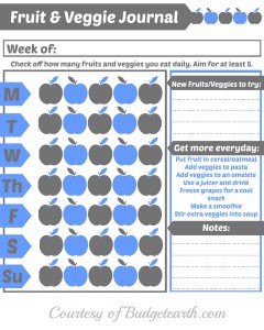 Fruit & Veggie Journal: Free Printable Fruit & Veggie Journal: Free Printable