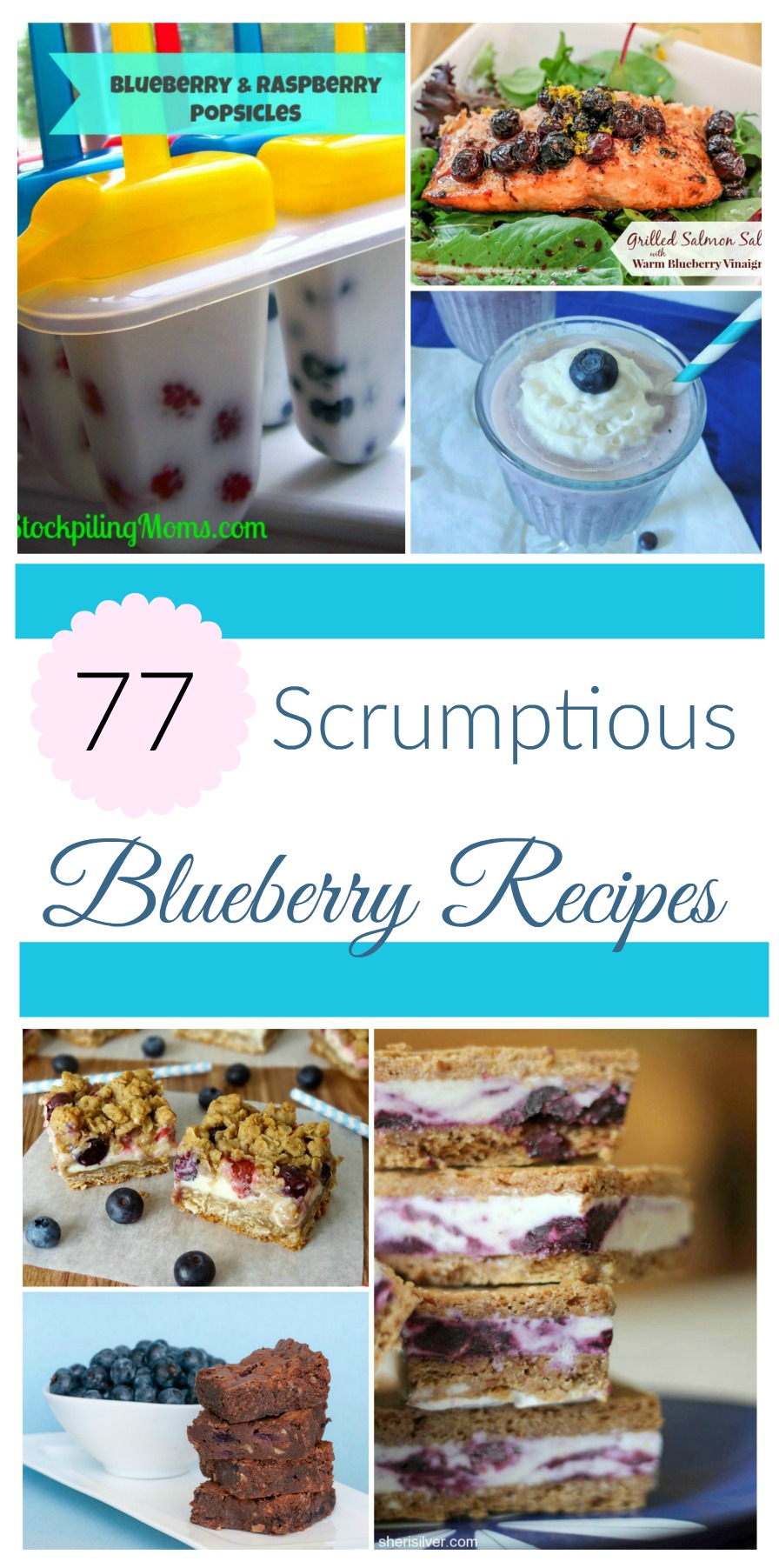 Looking for some delicious, homemade blueberry recipes? Check out our latest round up, featuring 77 Scrumptious Blueberry Recipes! 