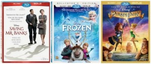 Saving Mr. Banks, Frozen and Pirate Fairy Dvd/BluRay Giveaway Saving Mr. Banks, Frozen and Pirate Fairy Dvd/BluRay Giveaway