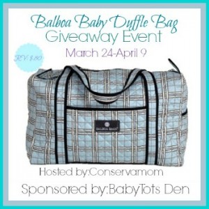 Balboa Baby Duffle Bag Giveaway Balboa Baby Duffle Bag Giveaway