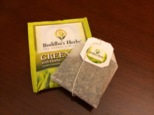 green tea bag