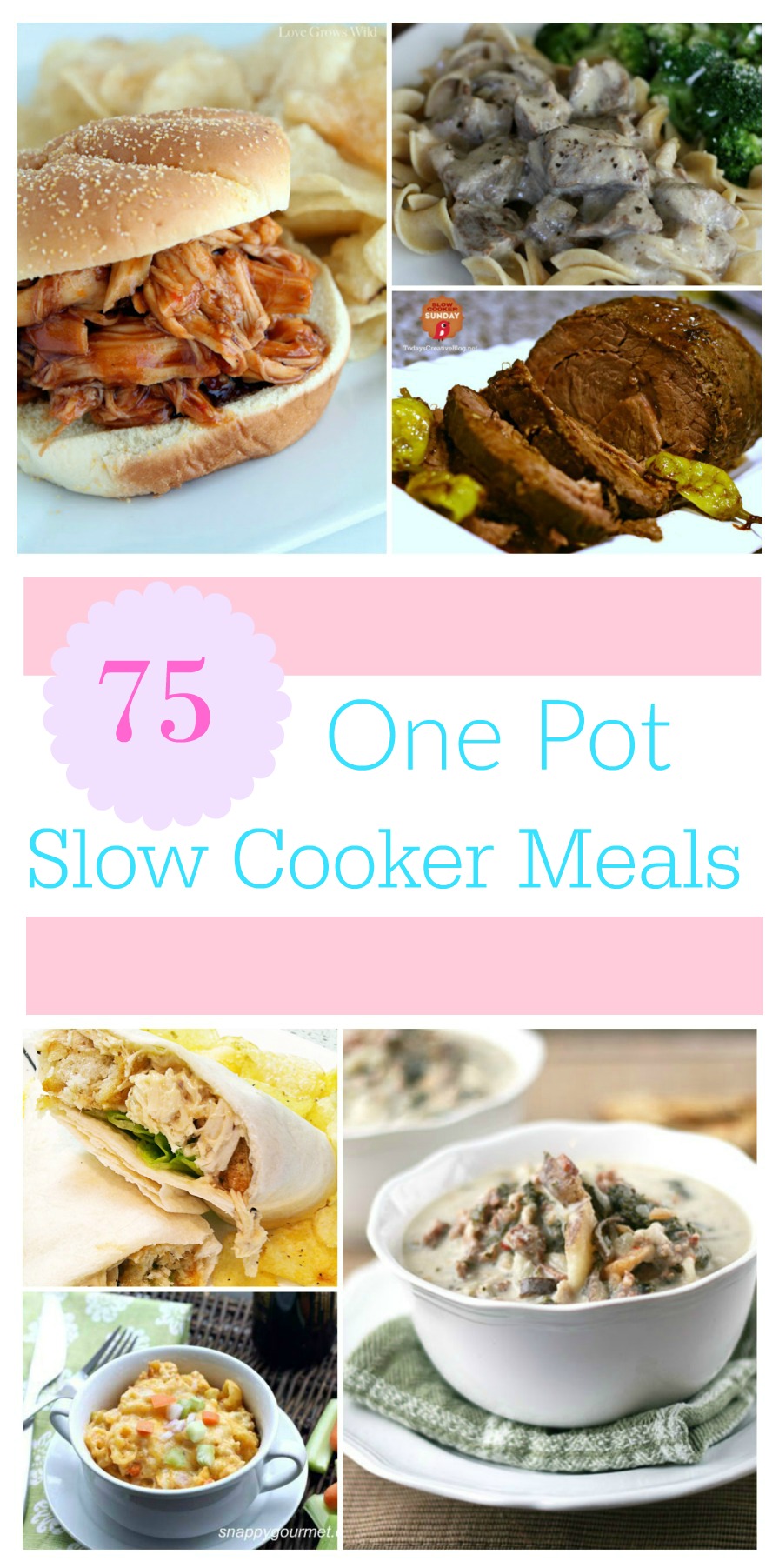 Looking for some delicious recipes? Check out our 75 One Pot Meal Slow Cooker Recipes Round Up here! 