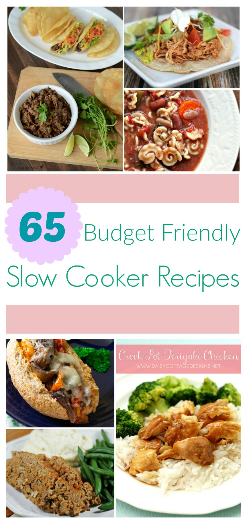 Looking for inexpensive slow cooker recipes that are very budget friendly? Check out our 65 Budget Friendly Slow Cooker Recipes Round Up here!