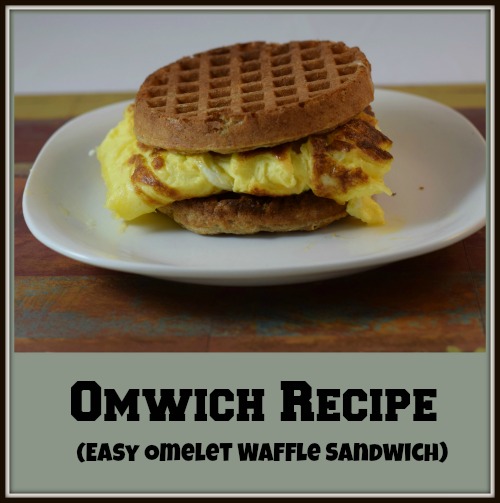 Easy Omelet Waffle Sandwich