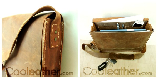 leather messenger bag