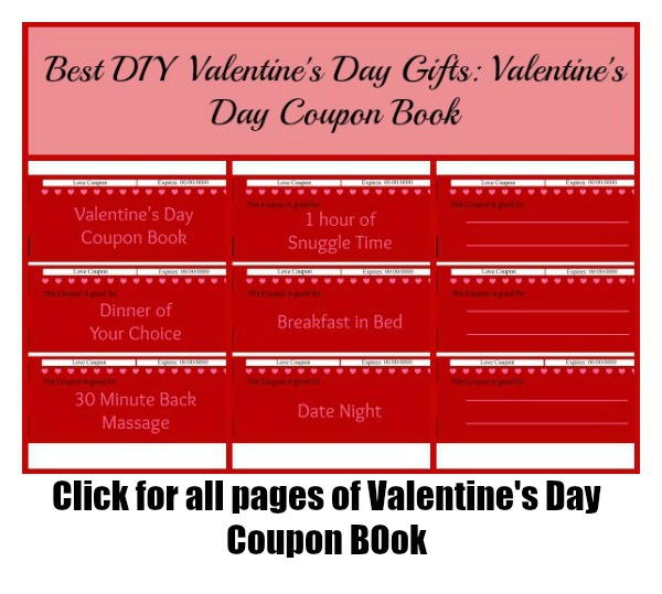 Heart Valetines Day Coupon Book