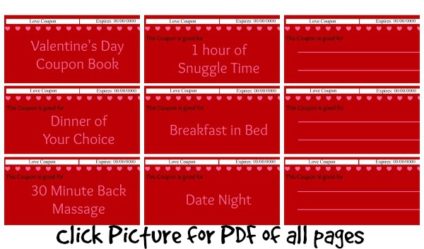 Valentines Day Coupon Book pdf