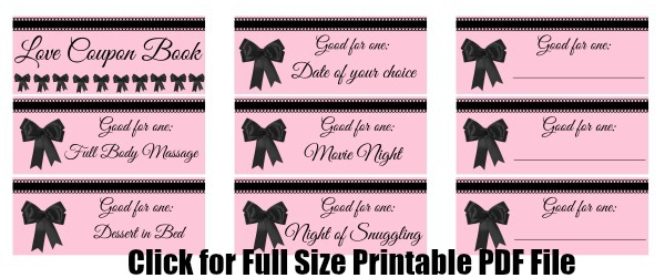 Valentine's Day Printable Bow