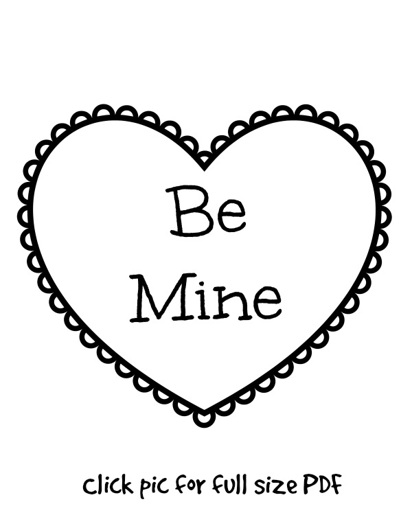 valentine coloring pages for dad - photo #17