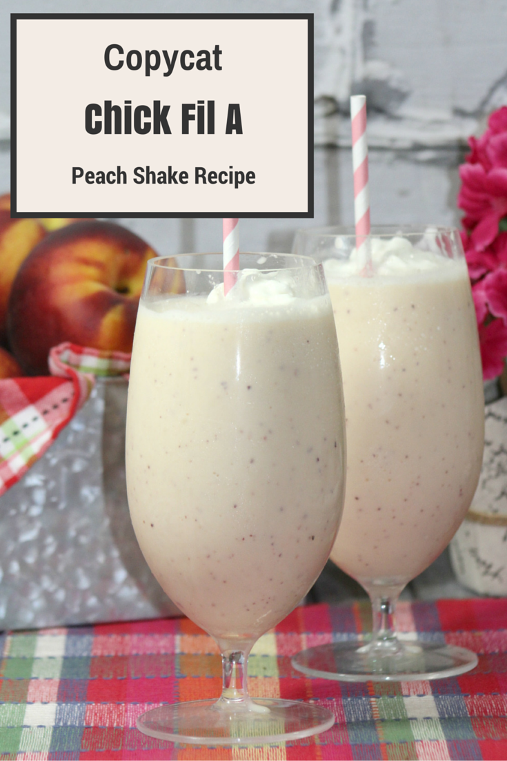 Looking for a delicious peach shake recipe? Check out our super easy to make CopyCat Chilck Fil A Peach Shake Recipe here! 