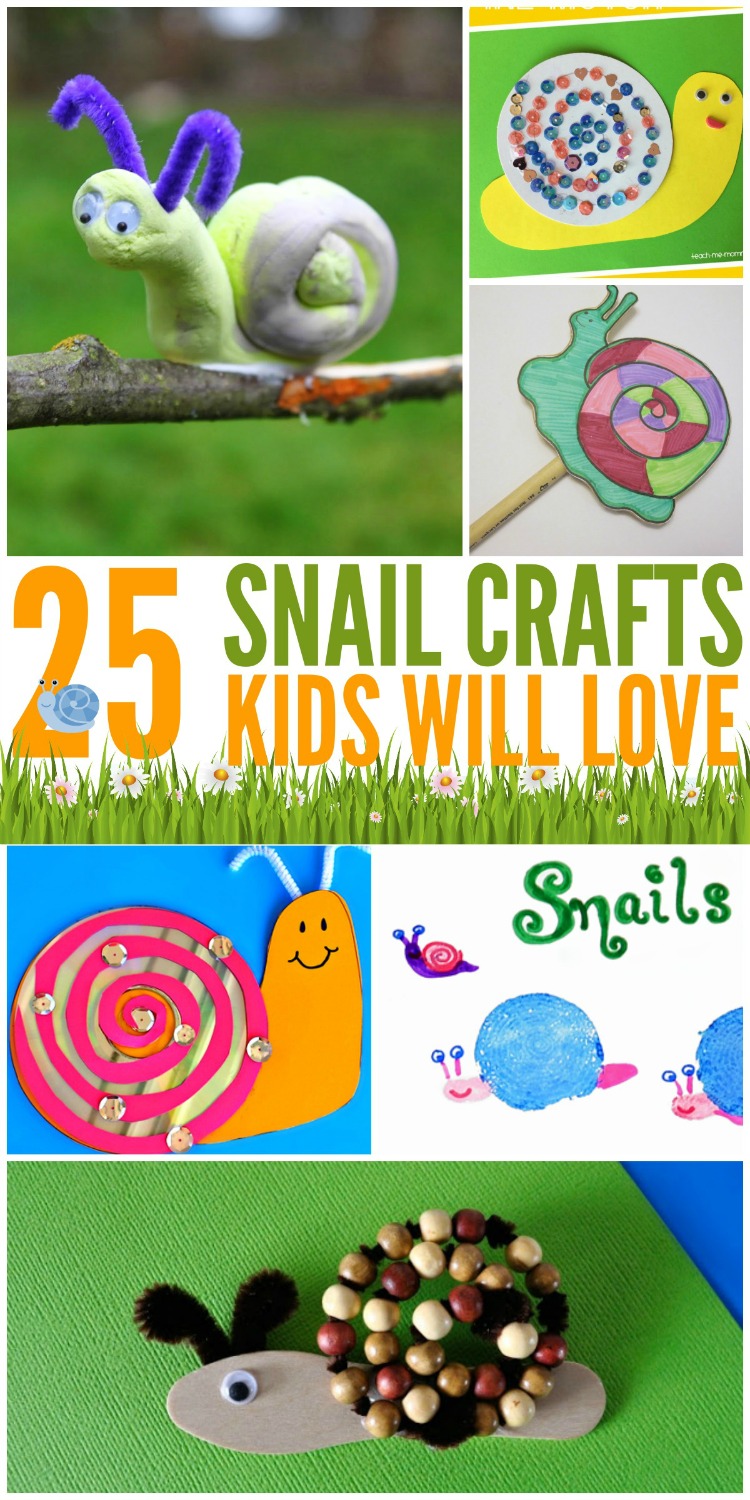 Looking for some adorable crafts that kids will love this summer? Check out these 25 snail crafts for kids & see why we think kids will love them here! 