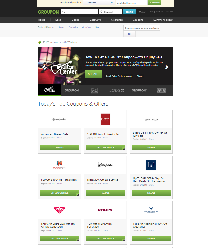 Looking for way to save money shopping at Macy's, KOHLs, & other popular department stores? Learn how you can get exclusive coupons from Groupons Coupons! 