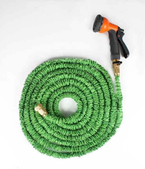 Expandable Garden Hose with Brass Connector & Spray Nozzle 1