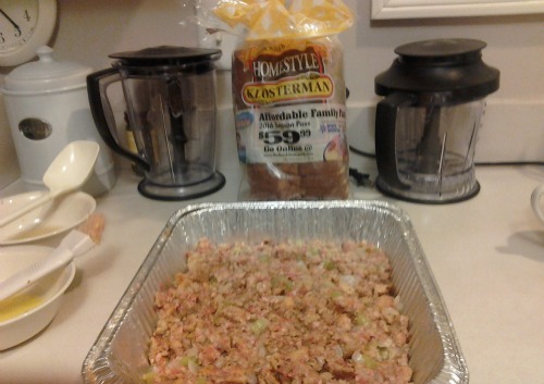 Klosterman's bread with stuffing mix