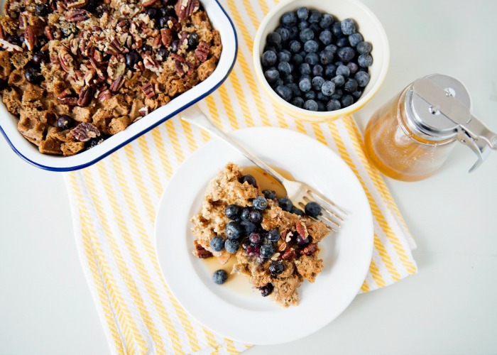 Baked Blueberry Waffle Brunch