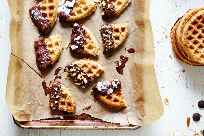 Chocolate Covered Waffle Bites