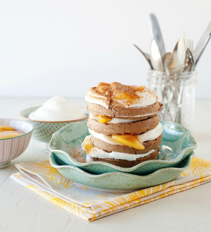 Peaches & Cream Waffle Stacks