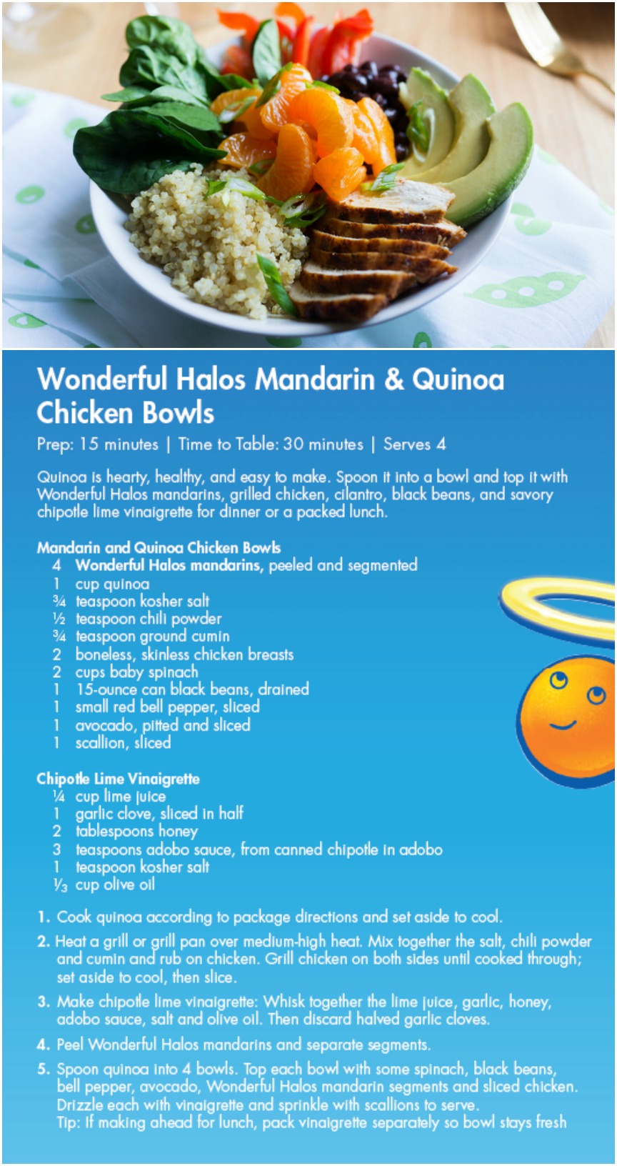 Wonderful Halos Mandarin & Quinoa Chicken Bowls