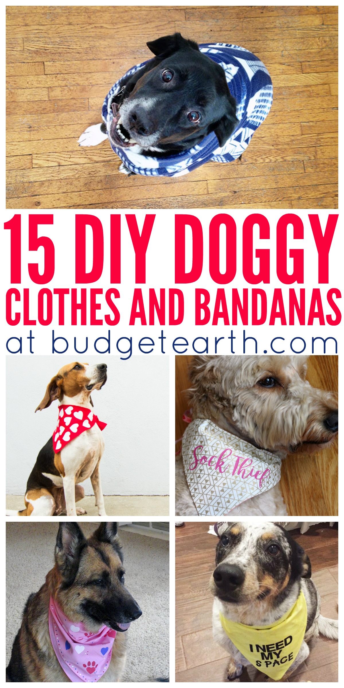 Looking for truly cute dog clothes? Check out these free 15 DIY Doggy Clothes & Bandanas patterns & projects here! 