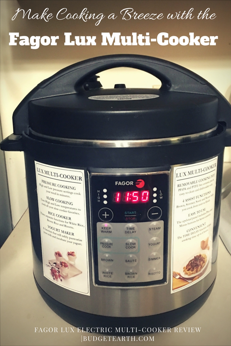 Looking for an amazing, easy to use pressure cooker to make cooking easier? See what we think of the Fagor LUX Electric Multi-Cooker here! 