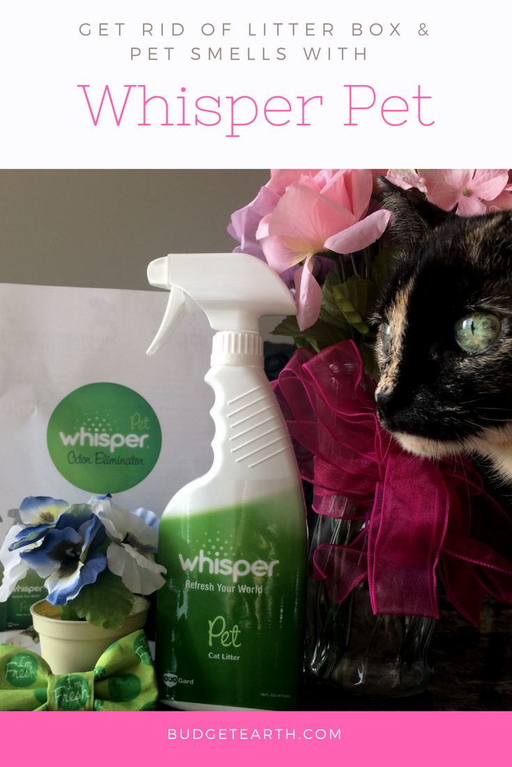 Looking for a way to get rid of pet odors without using perfumes or scary chemicals See what we think of Whisper Pet Odor Eliminator Spray & Cat Litter Spray here! 