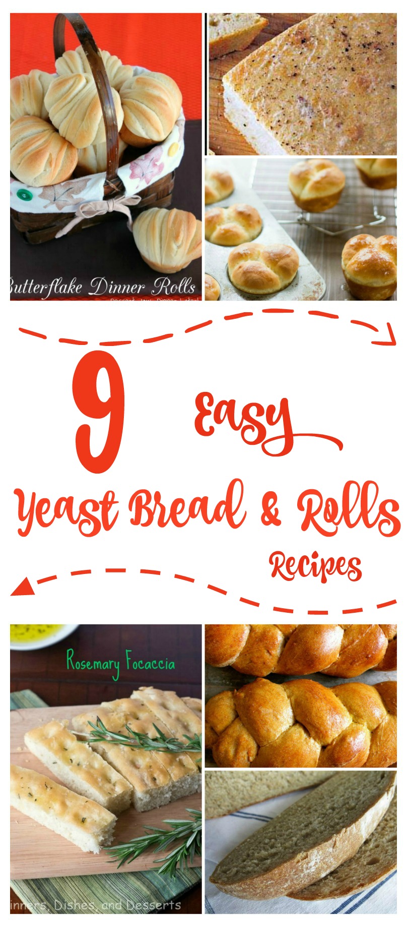 Are you considering learning how to make your own bread? Here are 9 easy yeast bread & rolls recipes that are perfect for beginners!