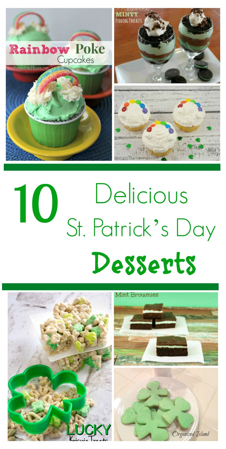 Looking for some yummy desserts for your St. Patrick's Day party? Check out our 10 Delicious St. Patrick's Day Desserts Round up here!