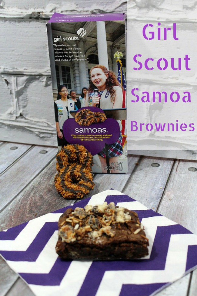 Girl Scout Samoa Brownies