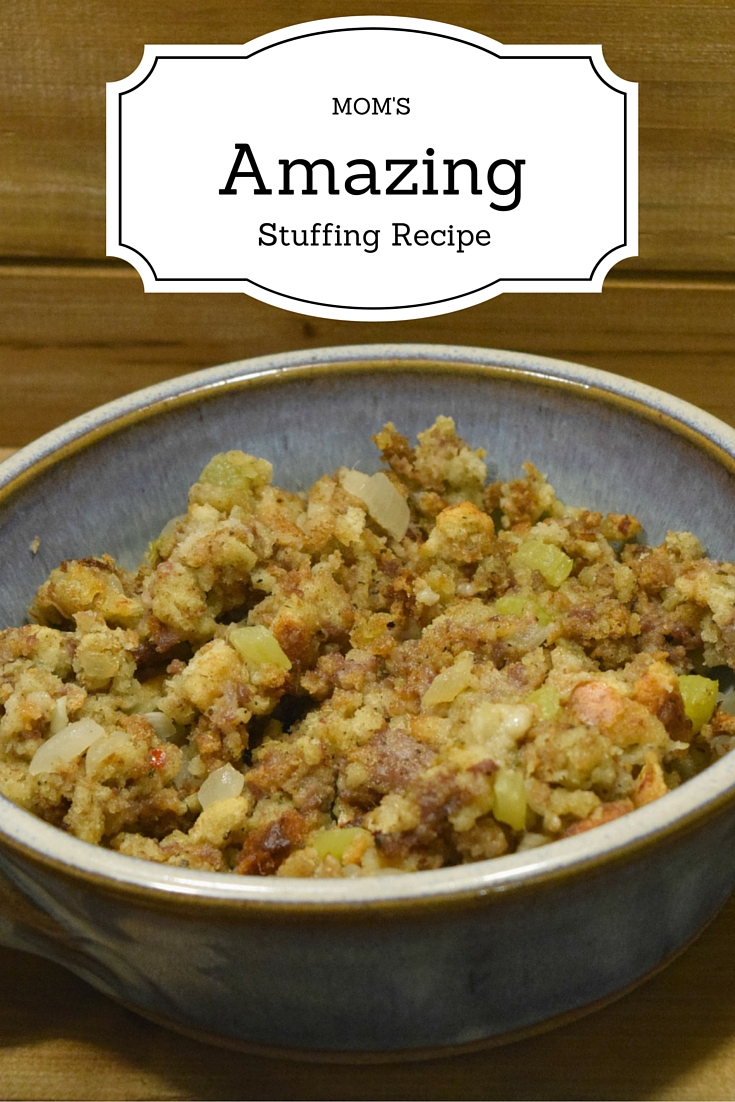 Looking for a delicious, easy to make stuffing recipe for the holiday? Check out this recipe that has become a family tradition - Mom's Amazing Stuffing Recipe!