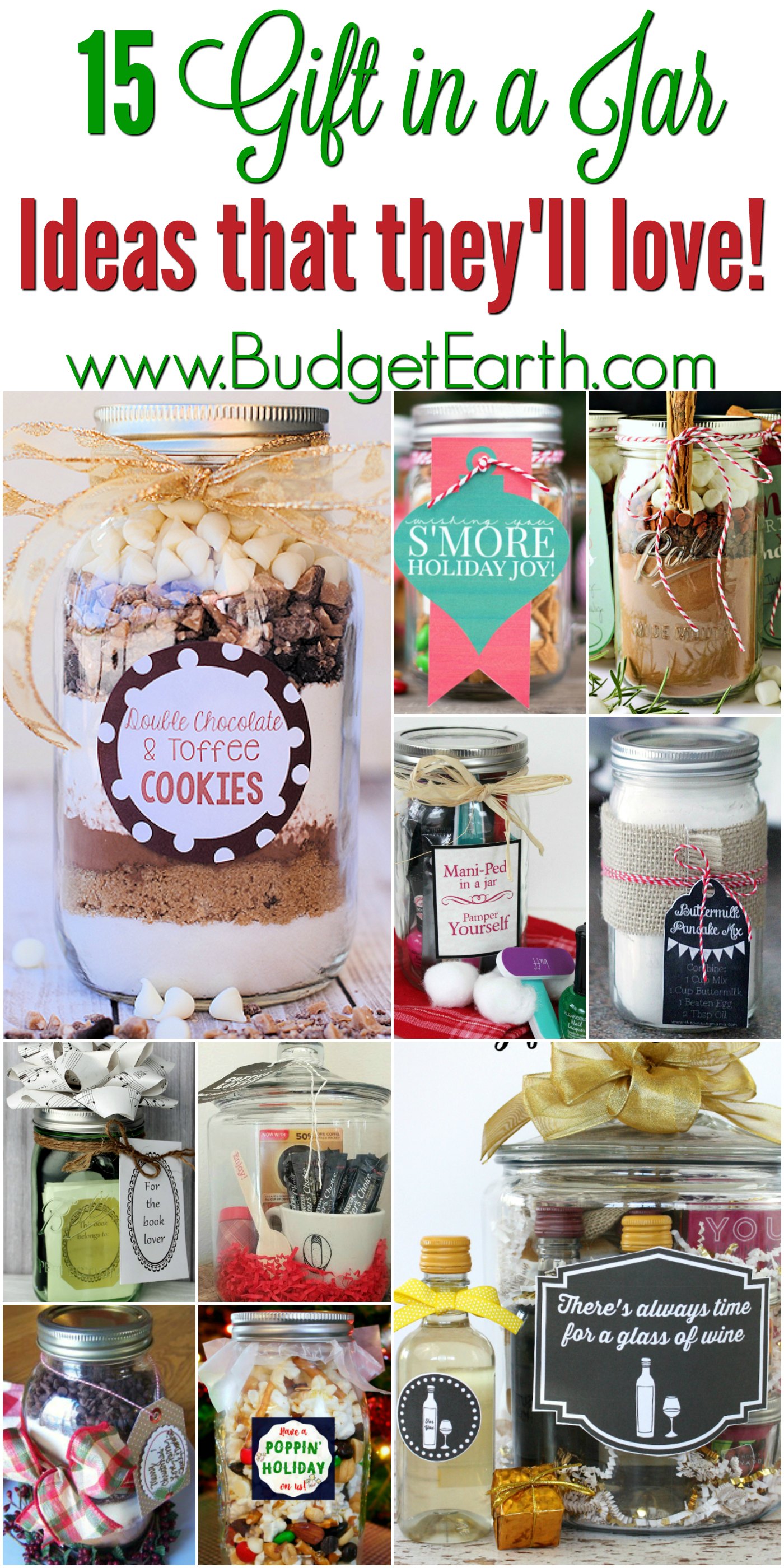 Looking for gift ideas for friends & family on your holiday list? Check out these 15 Gift in a Jar projects everyone is sure to love!