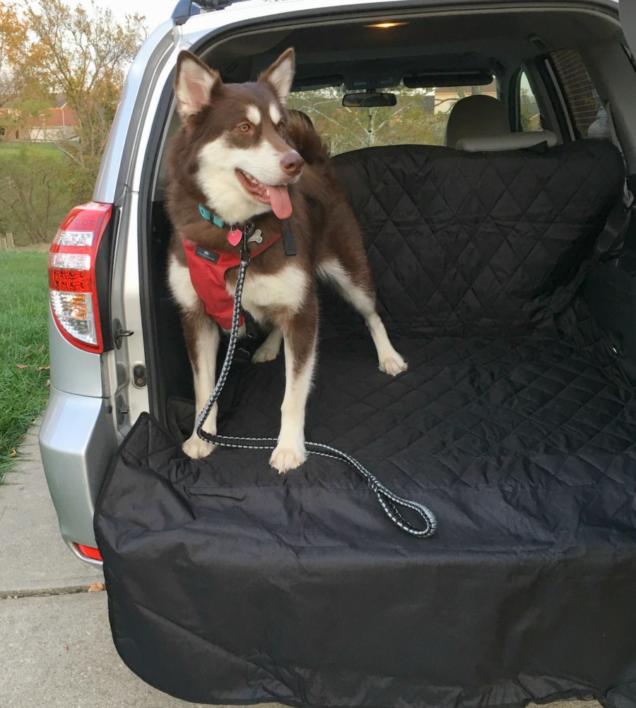 Want to make traveling comfortable for your dog & safe for your vehicle? See why we love the 4Knines SUV Cargo Cover here!