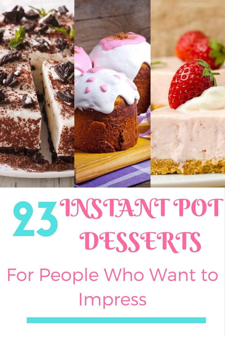 Curious if you can use your Instant Pot to make desserts for your family or for the holidays? Check out these 23 delicious pressure cooker dessert recipes here!