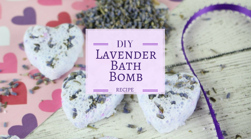 lavender heart shaped bath bombs