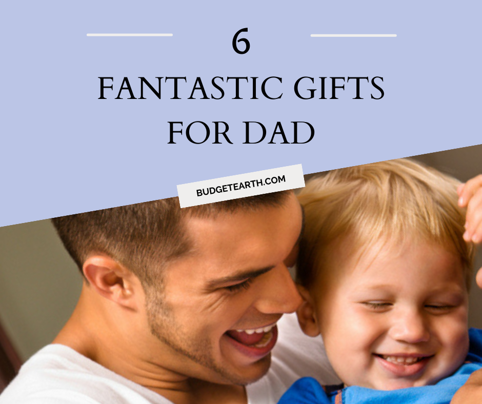 picture of little boy giving gifts for dad