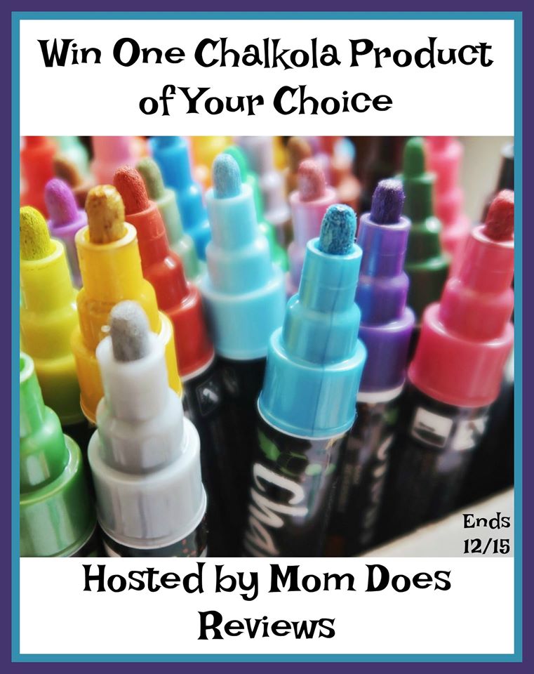 Do you have a budding artist on your gift list? Enter to win a Chalkola product of your choice here!