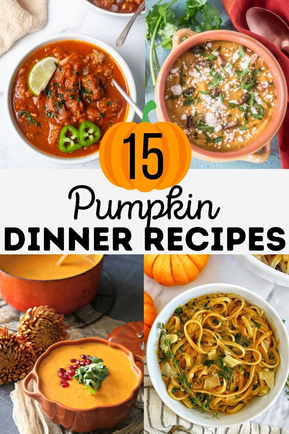 pumpkin dinner recipes including soups & pastas with pumpkin
