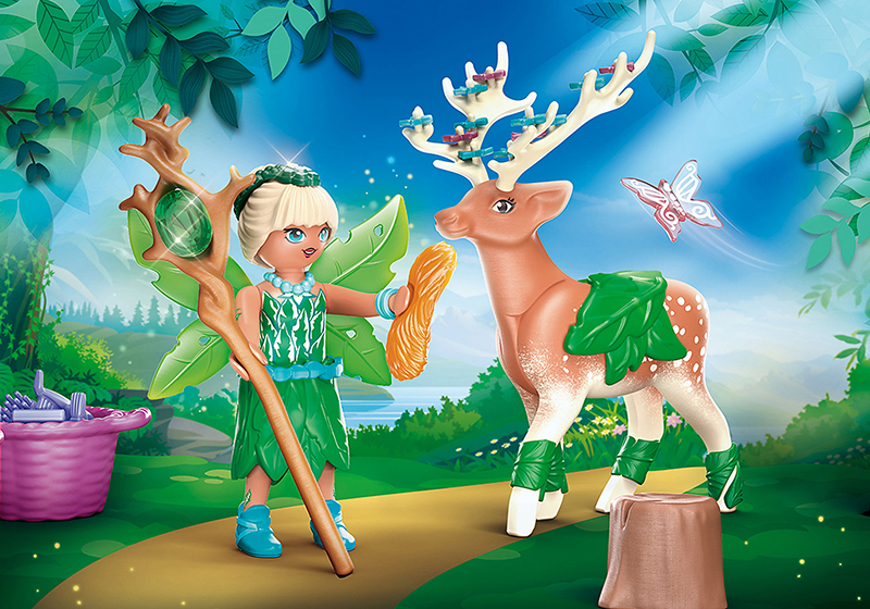 Playmobil Forest Fairy with Soul Animal Playset
