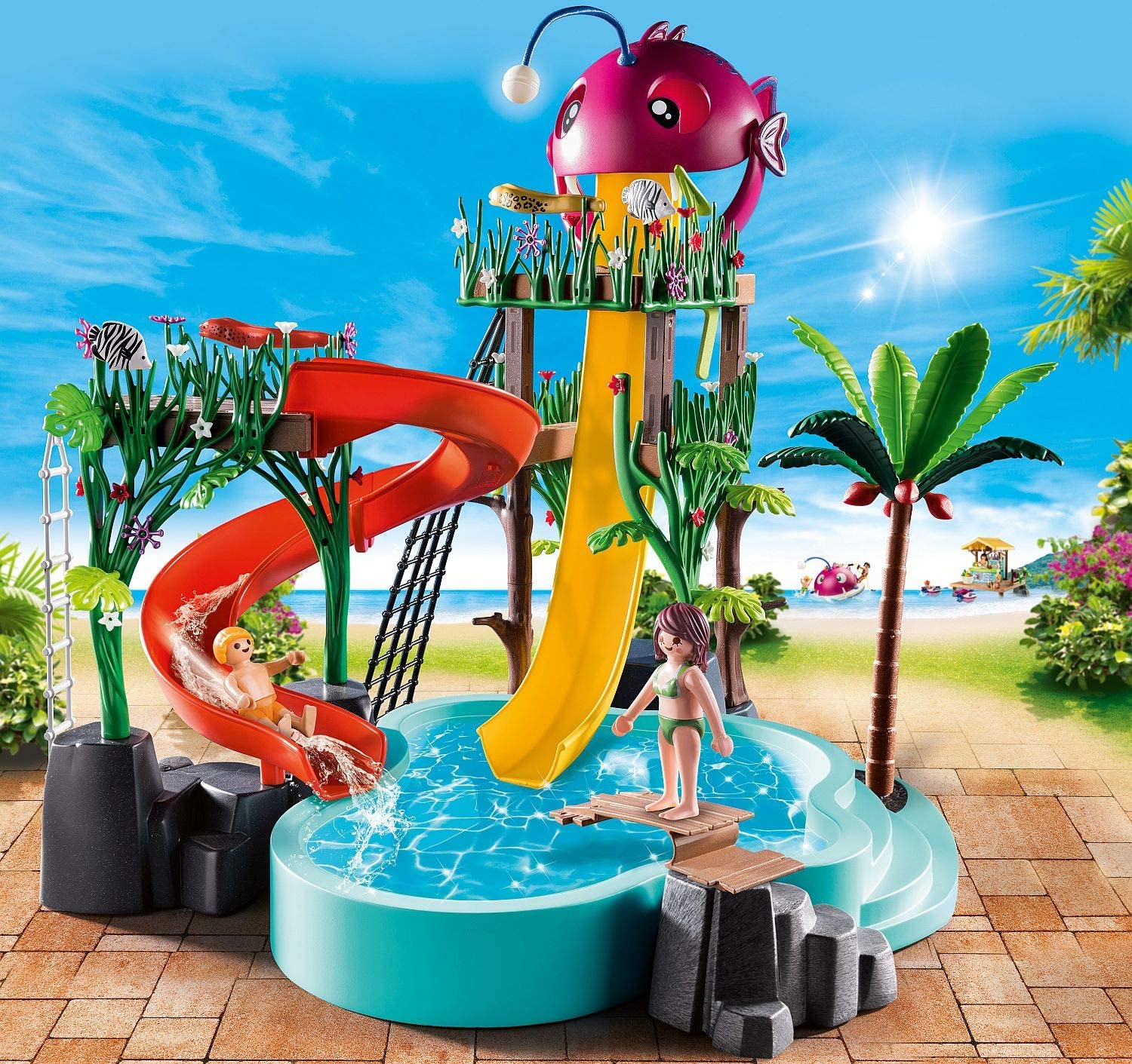 PLAYMOBIL water park with double slide