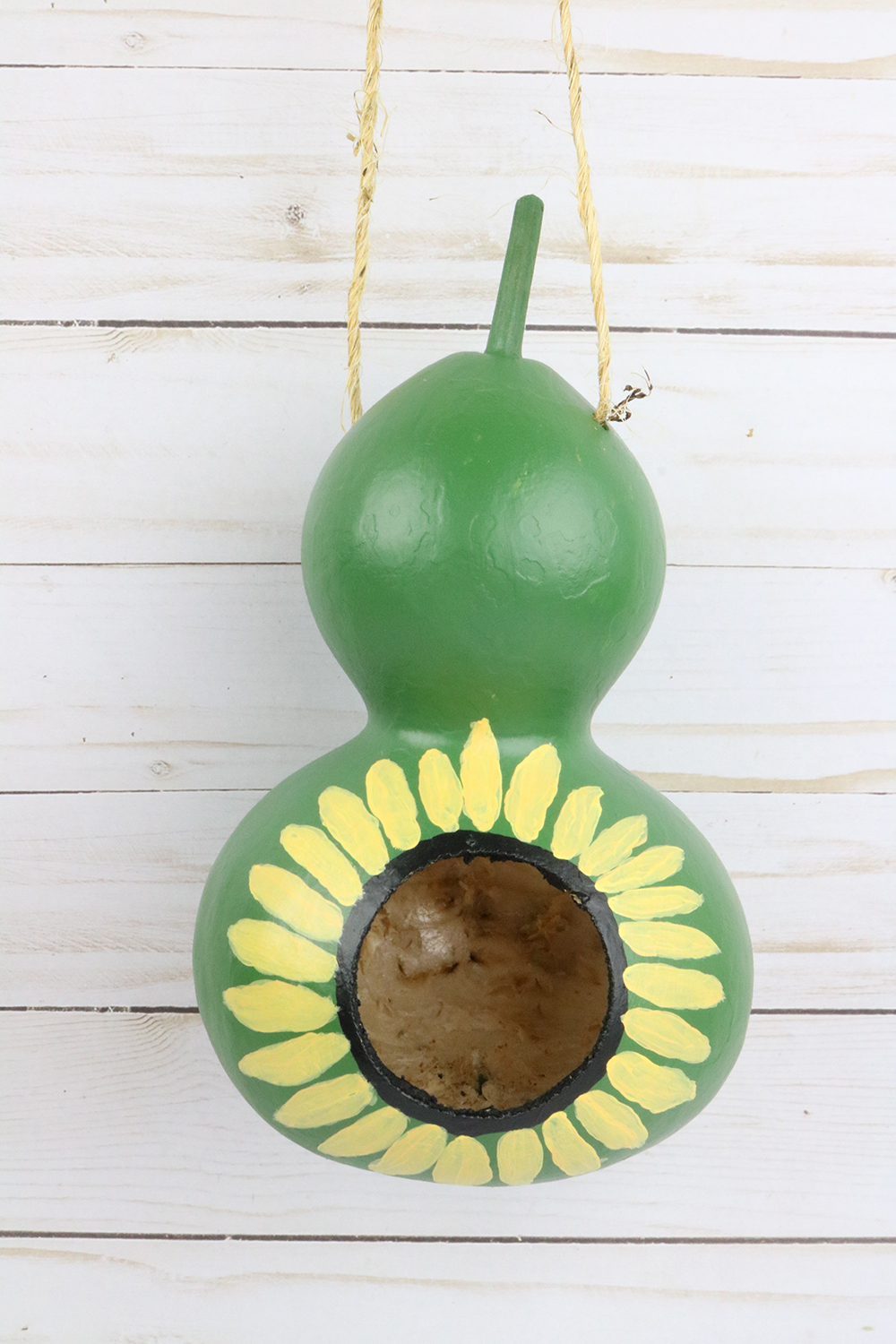 gourd birdhouse finished