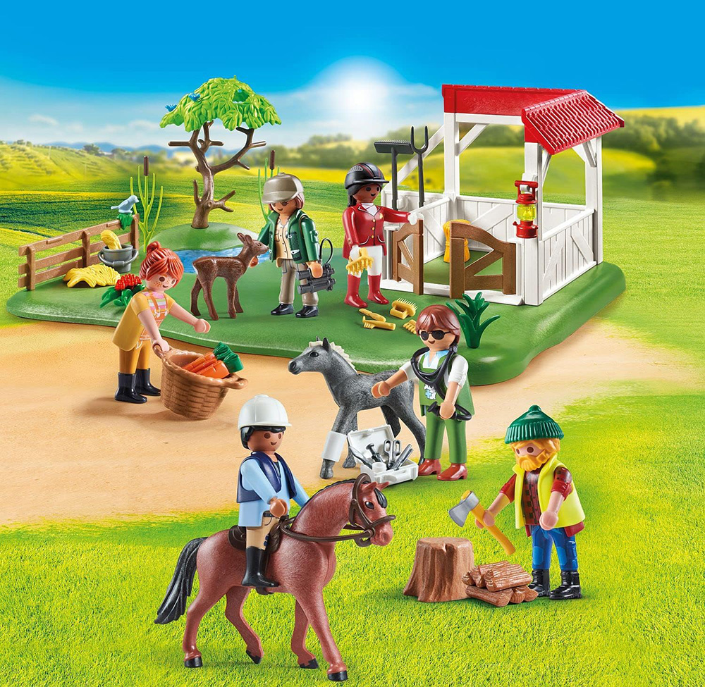 picture of the Playmobil my figure horse ranch set and all included