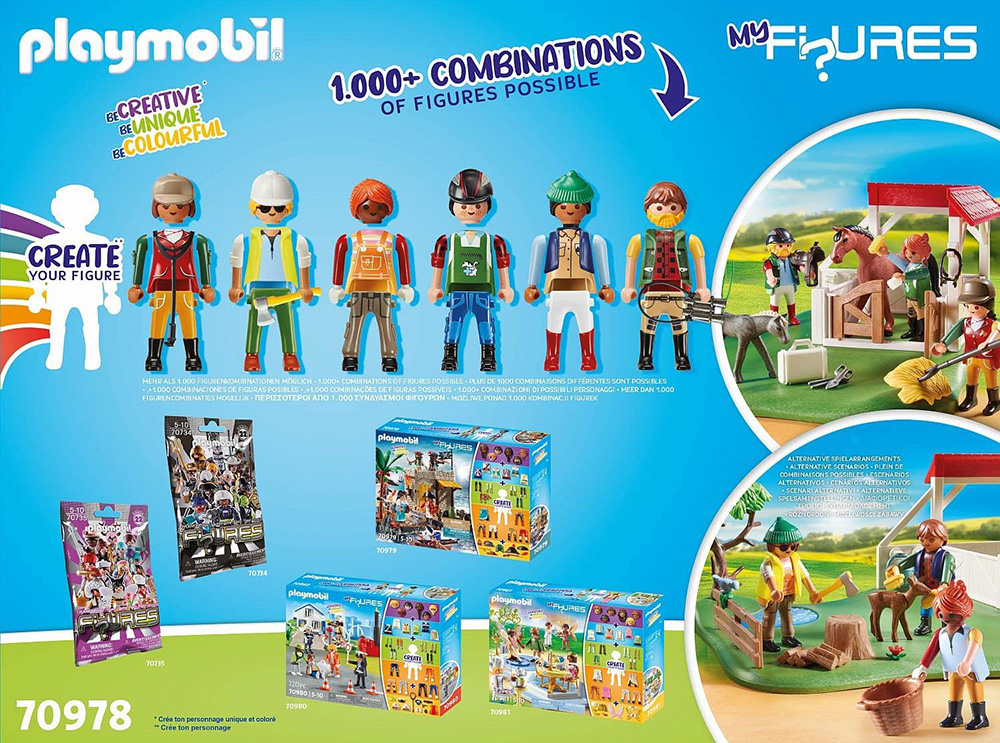 instructions on how the Playmobil my figure sets work