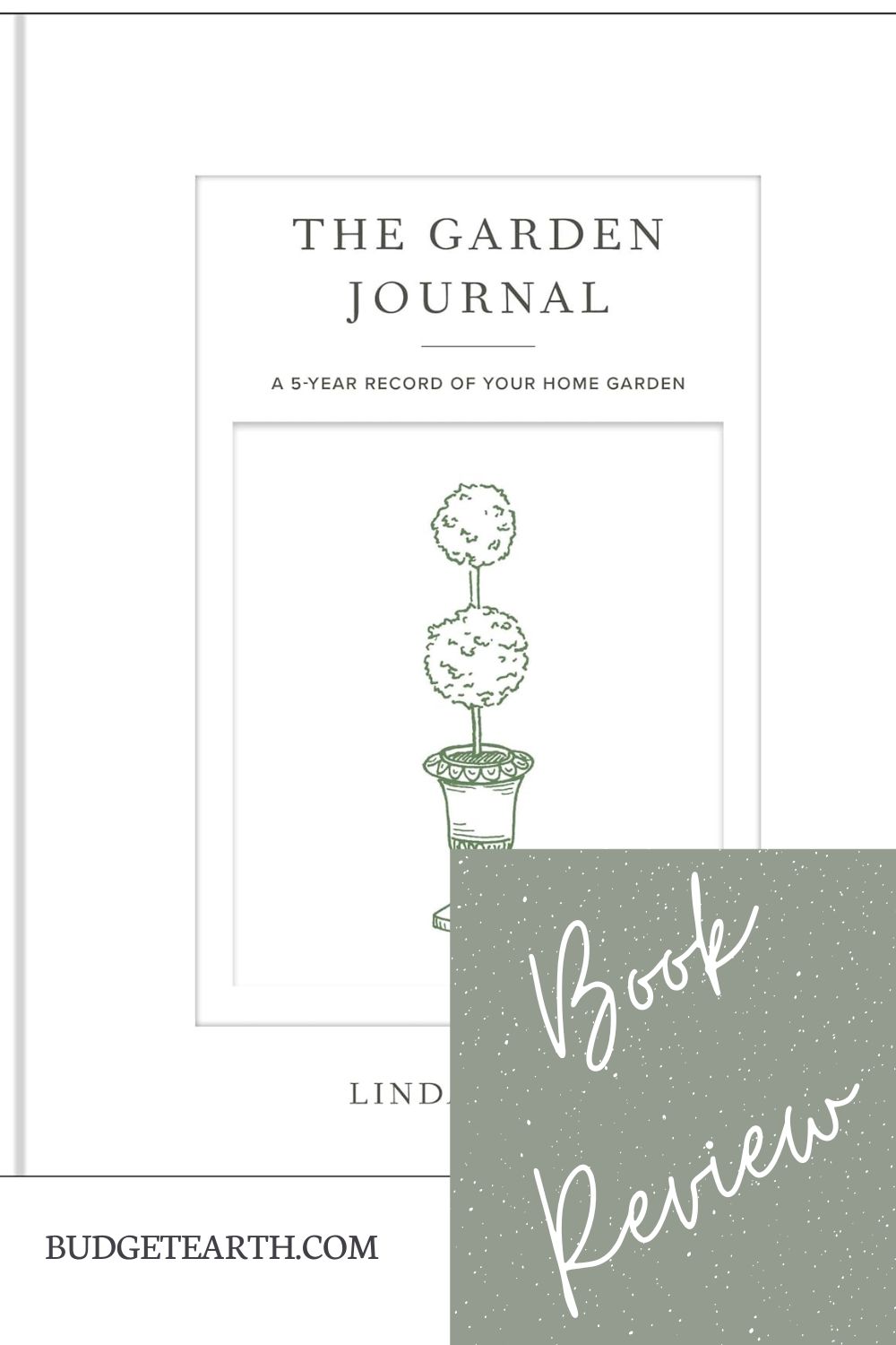 book cover to The Garden Journal hardcover book