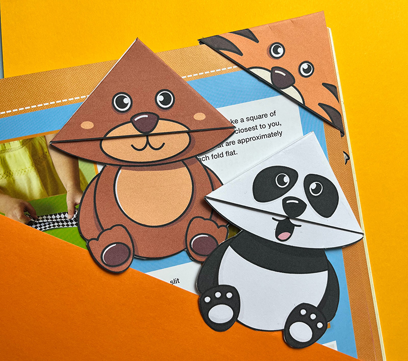 free printable animal bookmarks for kids