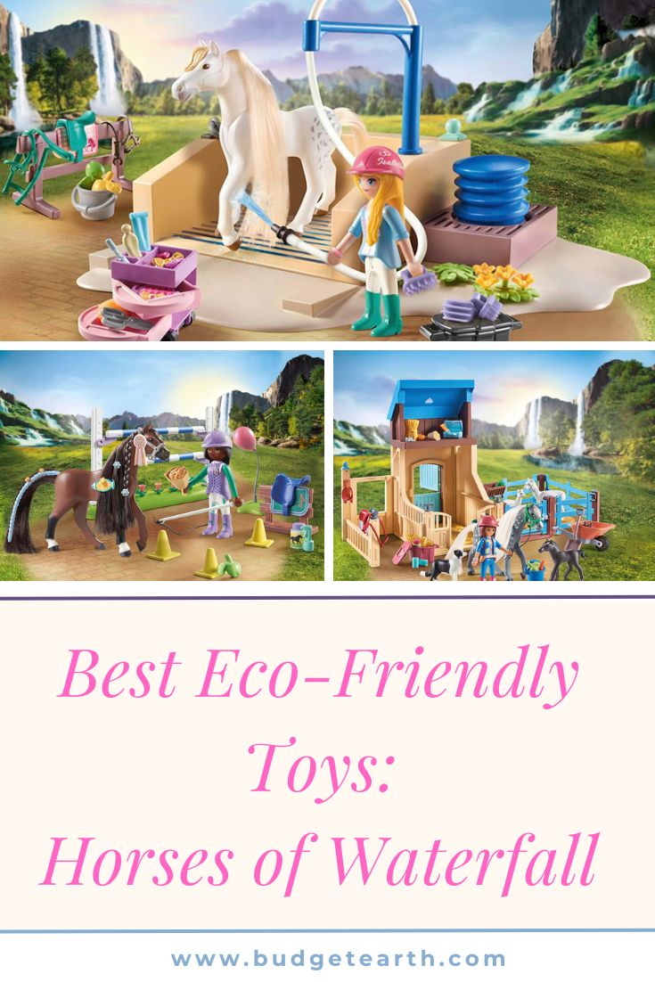 eco-friendly toys from Playmobil horses of waterfall toys