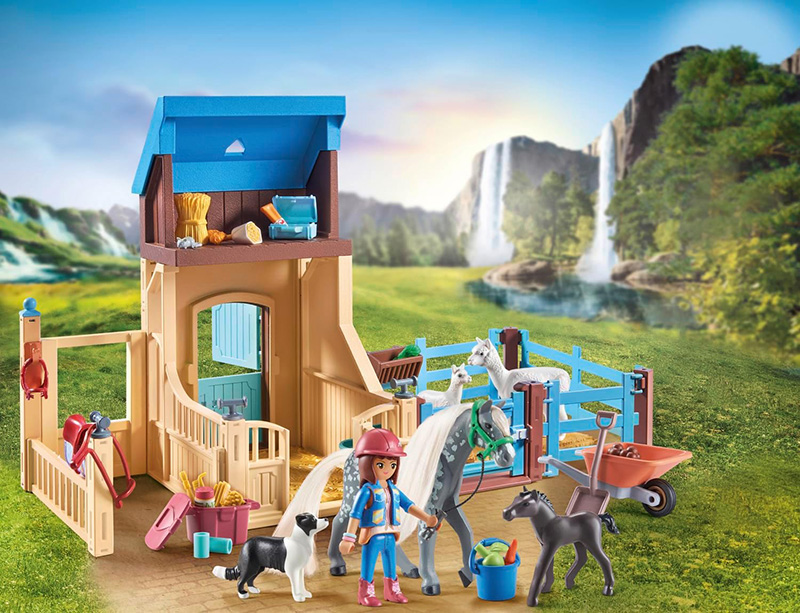 eco-friendly toys with PLaymobil Waterfall Stall