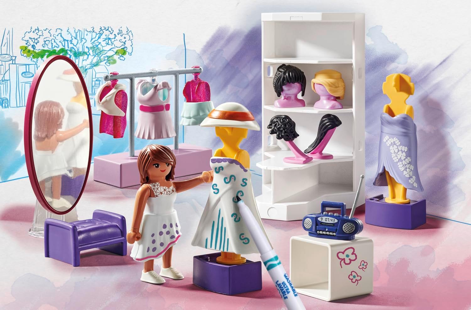 indoor activities for kids Playmobil Color dress up set