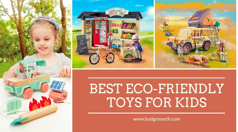 pictures of adorable Eco-Friendly toys for kids from Playmobil and Hape. All green toys